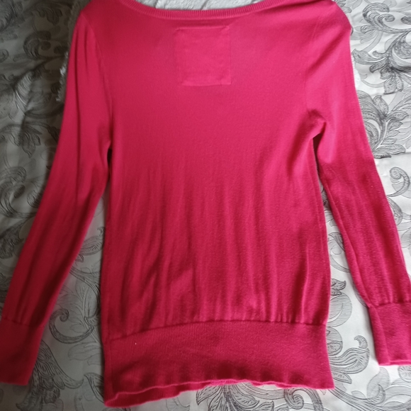 COPY - Hollister Hot Pink Sweater with Bows - Size Medium - Picture 6 of 7